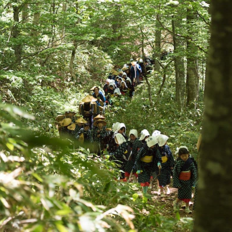 野麦峠まつりの様子