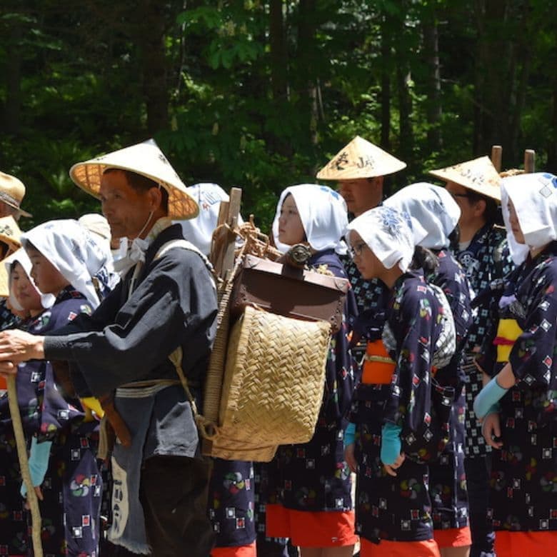 野麦峠まつりの様子