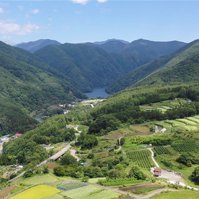 奈川の風景ドローン空撮